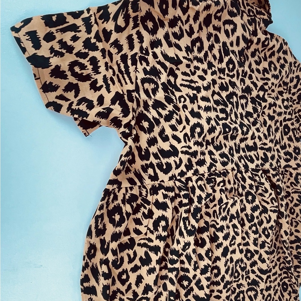 SHIRT SMOCK DRESS LEOPARD
BROWN - Picture 3 of 7
